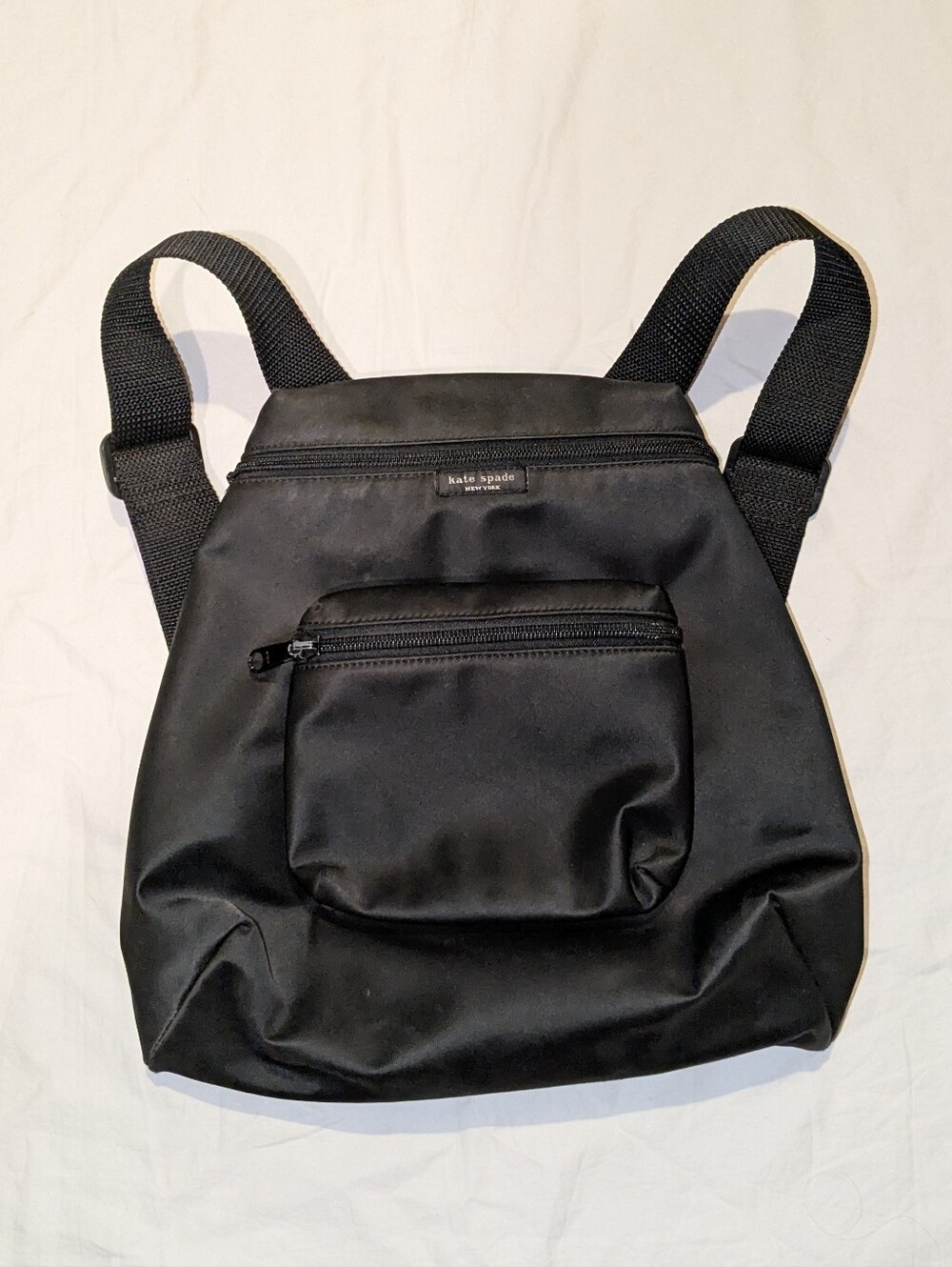 kate spade black nylon backpack